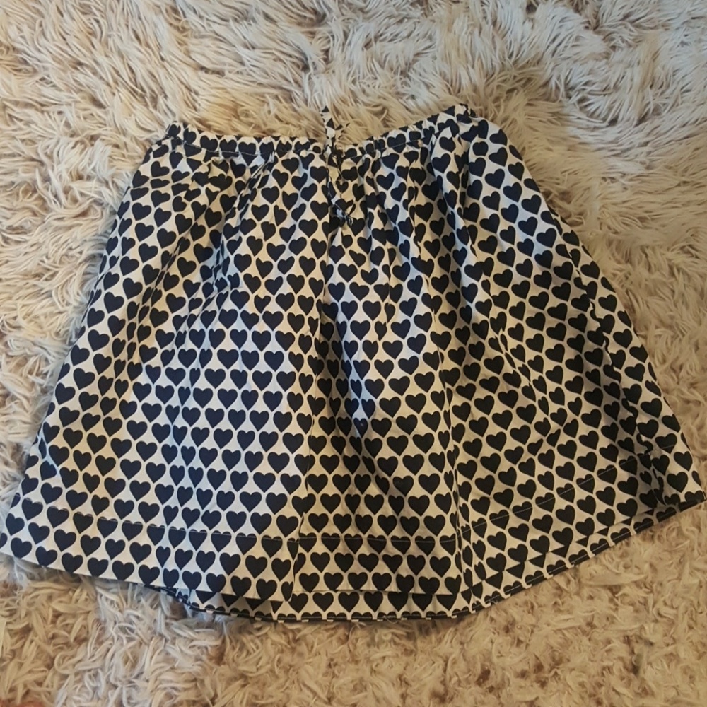 Girls crew cut size 8 heart conversational skirt